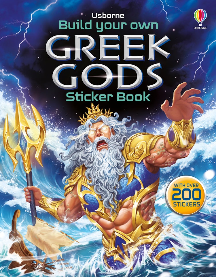 Cover image for Build Your Own Greek Gods Sticker Book, isbn: 9781835407370