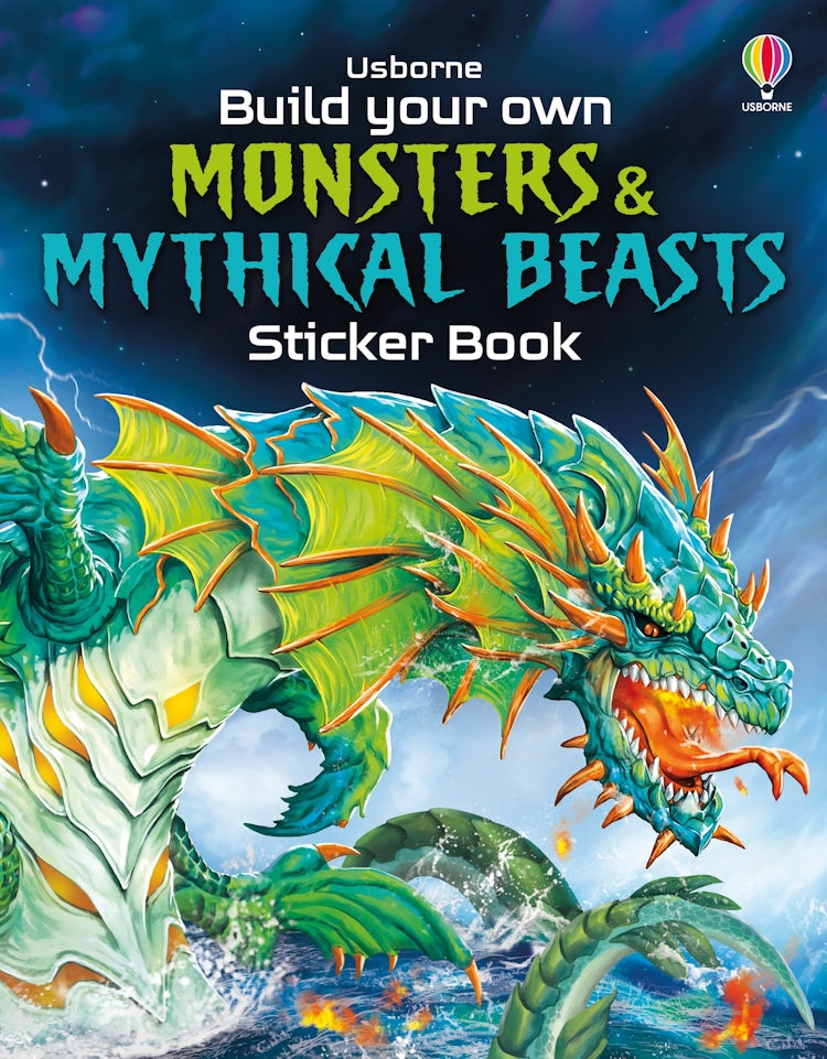 Cover image for Build Your Own Monsters and Mythical Beasts Sticker Book, isbn: 9781835408469