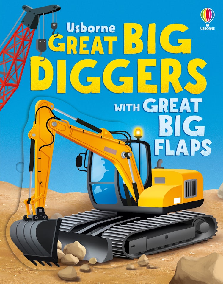 Cover image for Great Big Diggers (with great big flaps), isbn: 9781835408735
