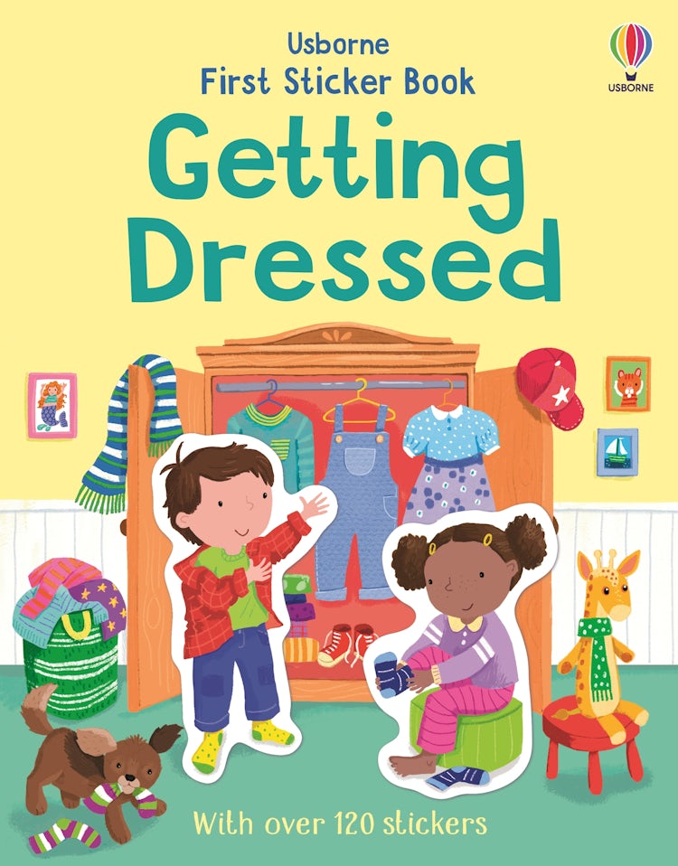 Cover image for First Sticker Book Getting Dressed, isbn: 9781836041597