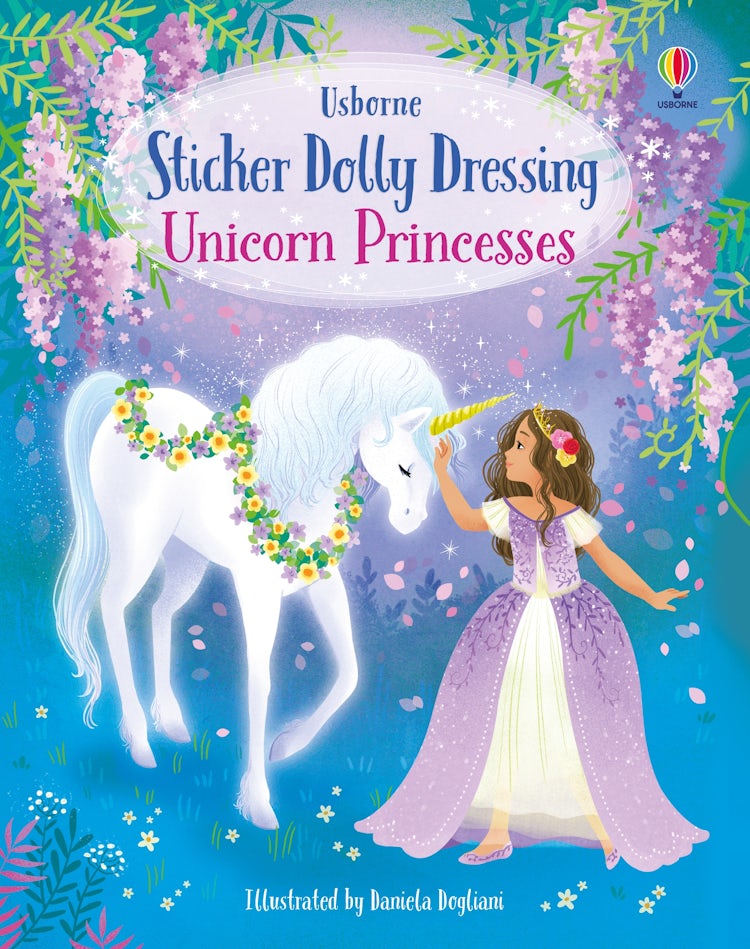 Cover image for Sticker Dolly Dressing Unicorn Princesses, isbn: 9781836042624