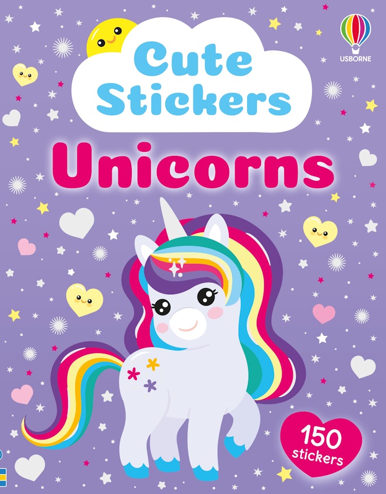 Cover image for Cute Stickers Unicorns, isbn: 9781836043843