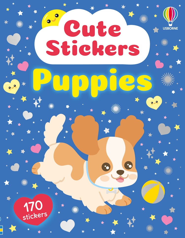 Cover image for Cute Stickers Puppies, isbn: 9781836044628