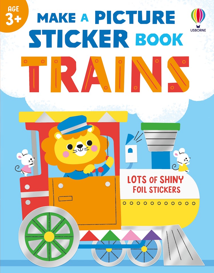 Cover image for Make a Picture Sticker Book Trains, isbn: 9781836046028