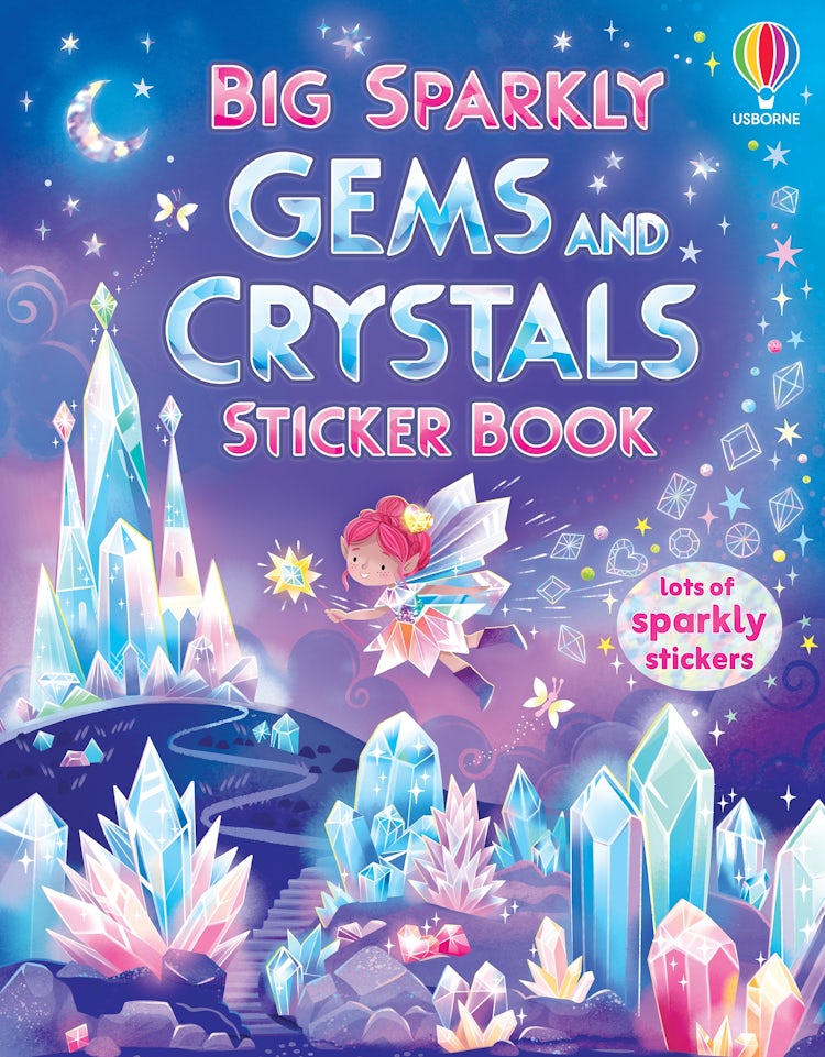 Cover image for Big Sparkly Gems and Crystals Sticker Book, isbn: 9781836046509