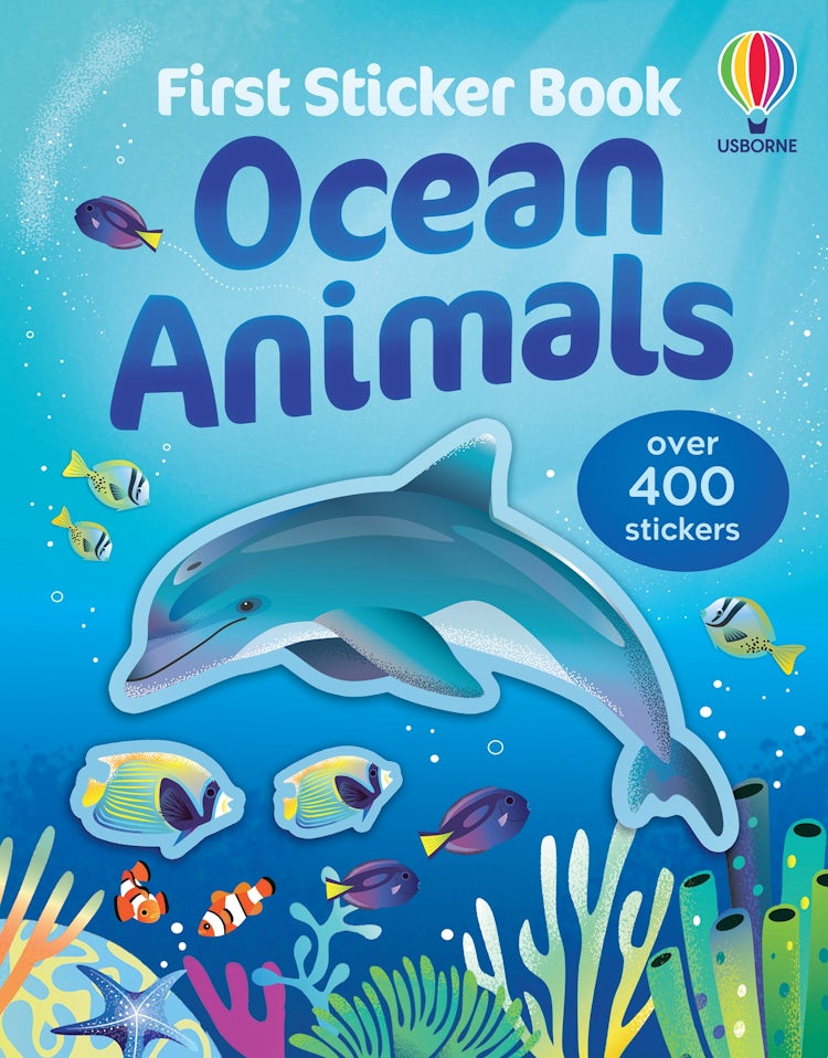 Cover image for First Sticker Book Ocean Animals, isbn: 9781836048190