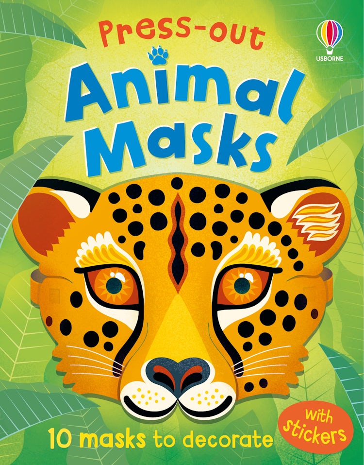 Cover image for Press-out Animal Masks, isbn: 9781836049180