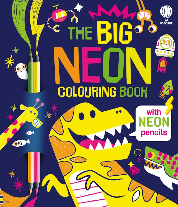 Cover image for The Big NEON Colouring Book, isbn: 9781836049203
