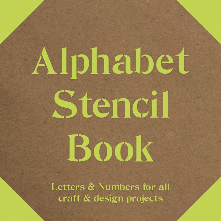 Cover image for Alphabet Stencil Book: Letters and Numbers for Craft and Design Projects, isbn: 9781849941662