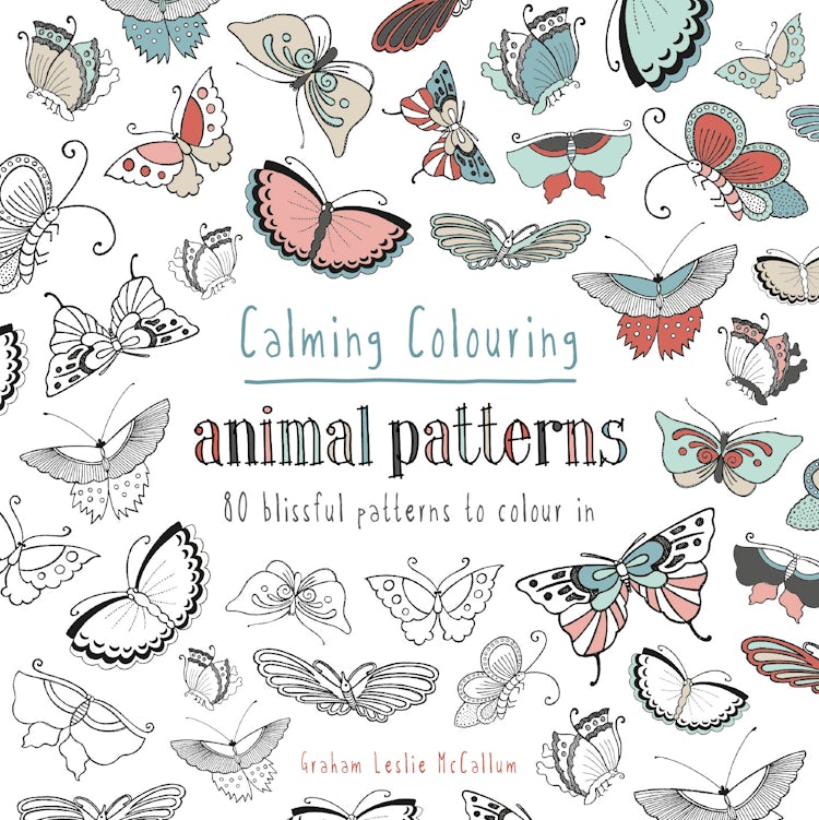 Cover image for Calming Colouring Animal Patterns: 80 Colouring Book Patterns, isbn: 9781849943260