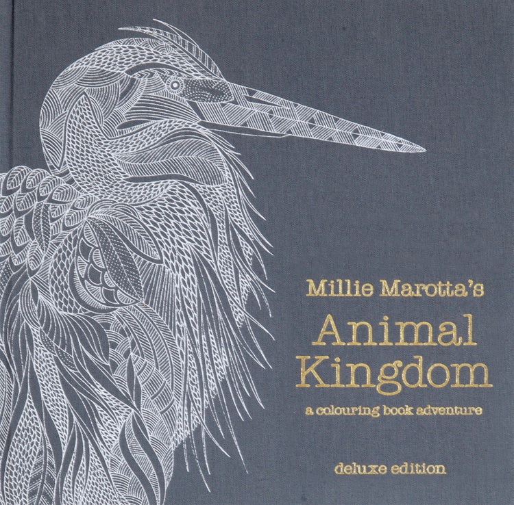 Cover image for Millie Marotta's Animal Kingdom Deluxe Edition: A Colouring Book Adventure, isbn: 9781849943291