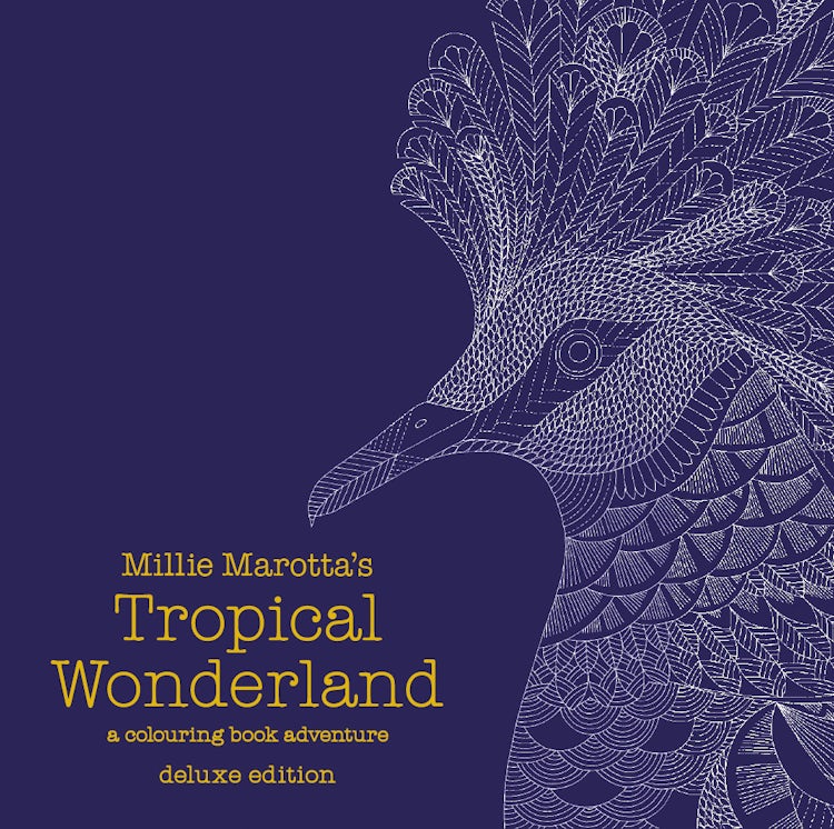 Cover image for Millie Marotta's Tropical Wonderland Deluxe Edition: A Colouring Book Adventure, isbn: 9781849943734