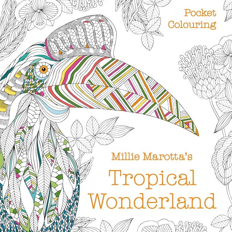 Cover image for Millie Marotta's Tropical Wonderland Pocket Colouring, isbn: 9781849945912