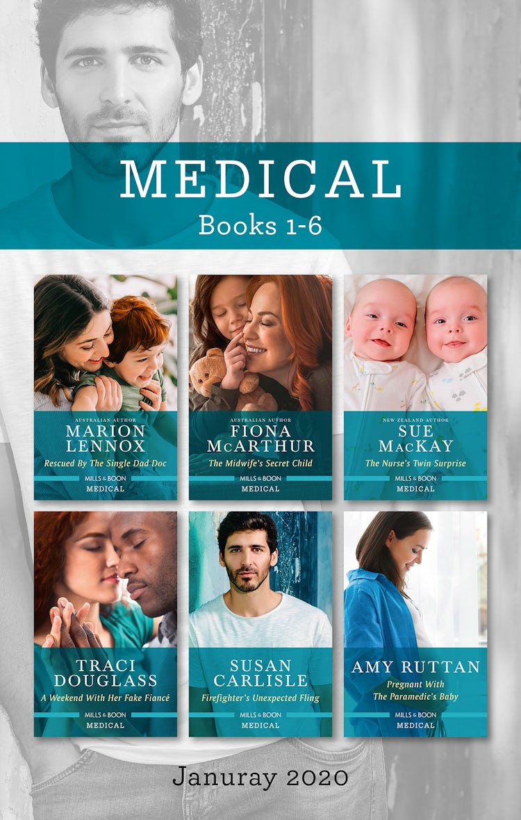 Cover image for Medical Box Set 1-6 Jan 2020/Rescued by the Single Dad Doc/The Midwife's Secret Child/The Nurse's Twin Surprise/A Weekend with Her Fake Fiance/Fi, isbn: 9781867200062