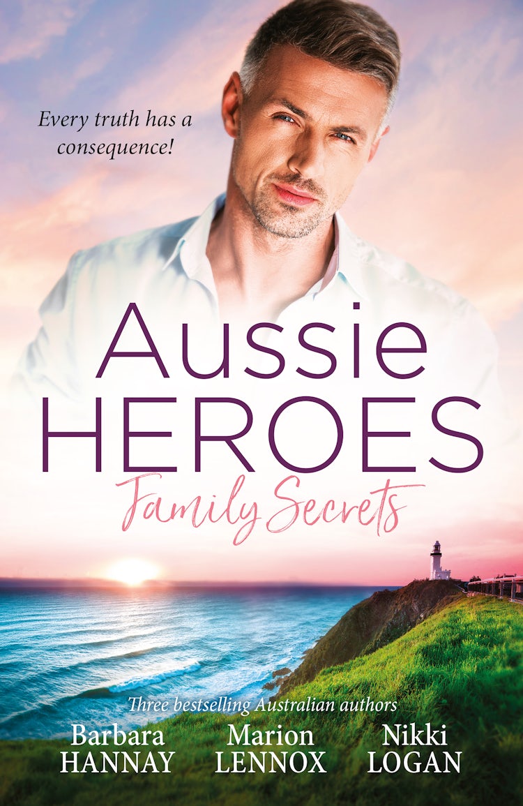 Cover image for Aussie Heroes Family Secrets/Reunited by a Baby Bombshell/Stranded with the Secret Billionaire/Her Knight in the Outback, isbn: 9781867203636