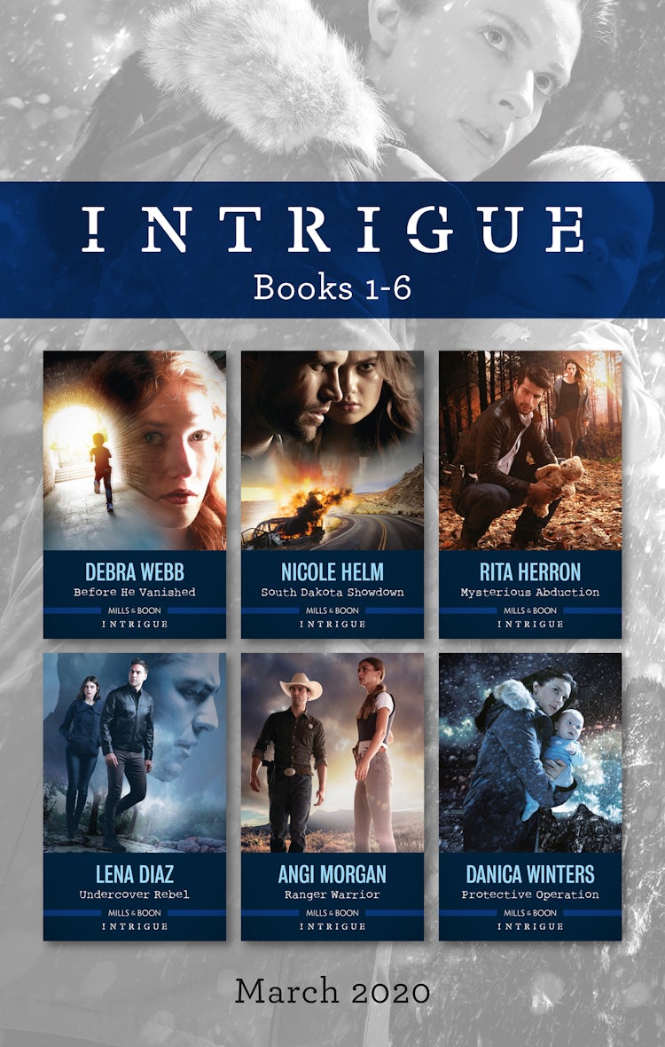 Cover image for Intrigue Box Set 1-6 March 2020/Before He Vanished/South Dakota Showdown/Mysterious Abduction/Undercover Rebel/Ranger Warrior/Protective, isbn: 9781867205173