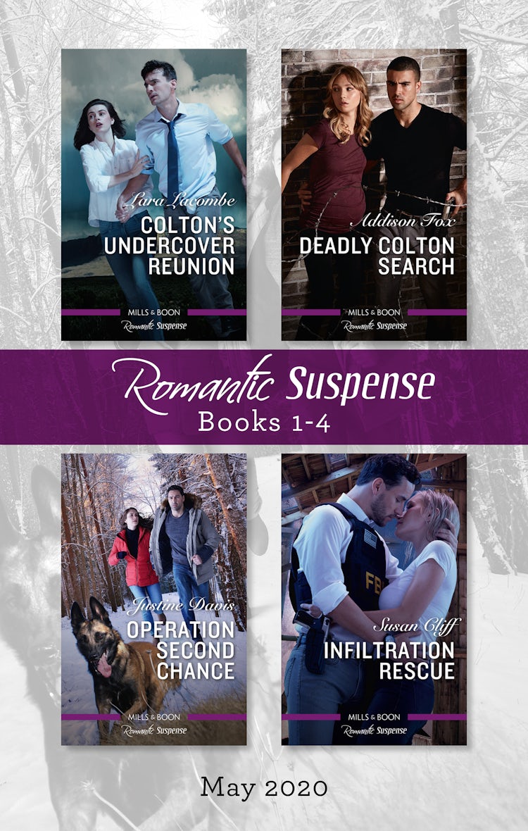 Cover image for Romantic Suspense Box Set 1-4 May 2020/Colton's Undercover Reunion/Deadly Colton Search/Operation Second Chance/Infiltration Rescue, isbn: 9781867209348