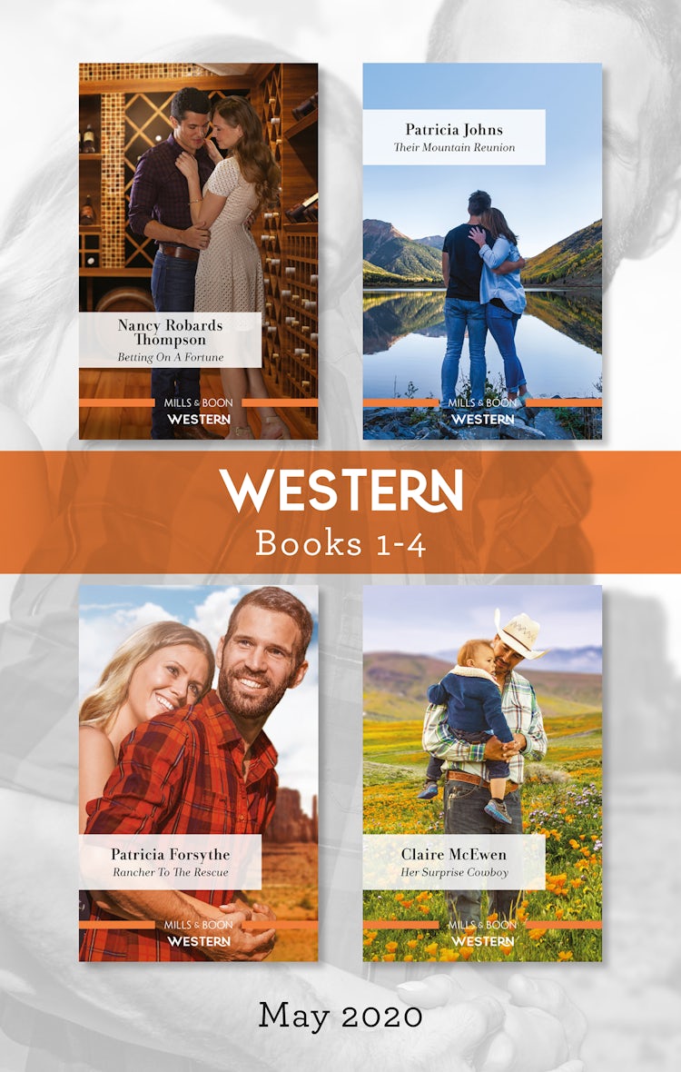 Cover image for Western Box Set 1-4 May 2020/Betting on a Fortune/Their Mountain Reunion/Rancher to the Rescue/Her Surprise Cowboy, isbn: 9781867209393