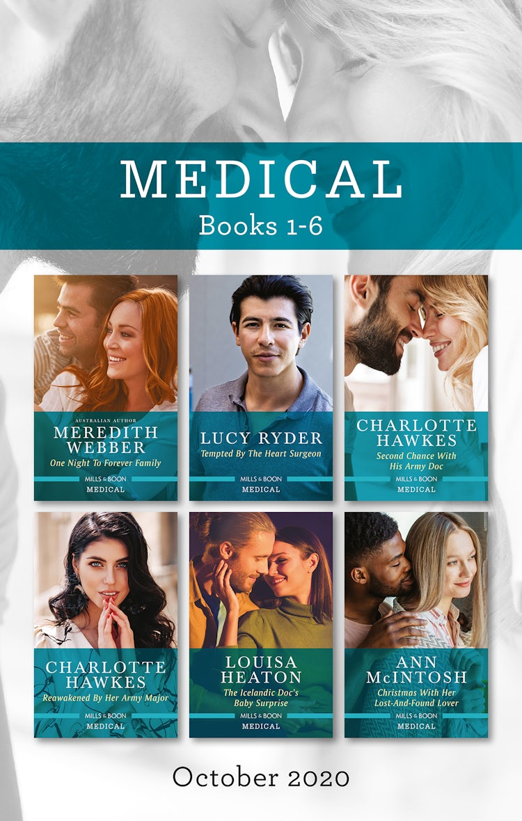 Cover image for Medical Box Set 1-6 Oct 2020/One Night to Forever Family/Tempted by the Heart Surgeon/Second Chance with His Army Doc/Reawakened by Her Army Maj, isbn: 9781867216575