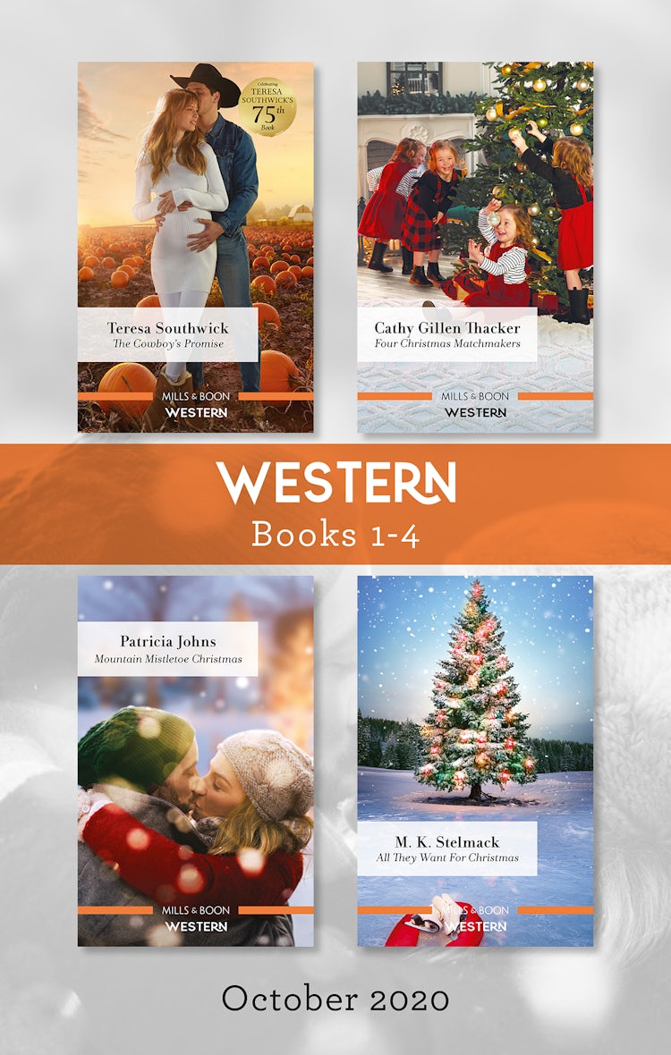 Cover image for Western Box Set 1-4 Oct 2020/The Cowboy's Promise/Four Christmas Matchmakers/Mountain Mistletoe Christmas/All They Want for Christmas, isbn: 9781867217336