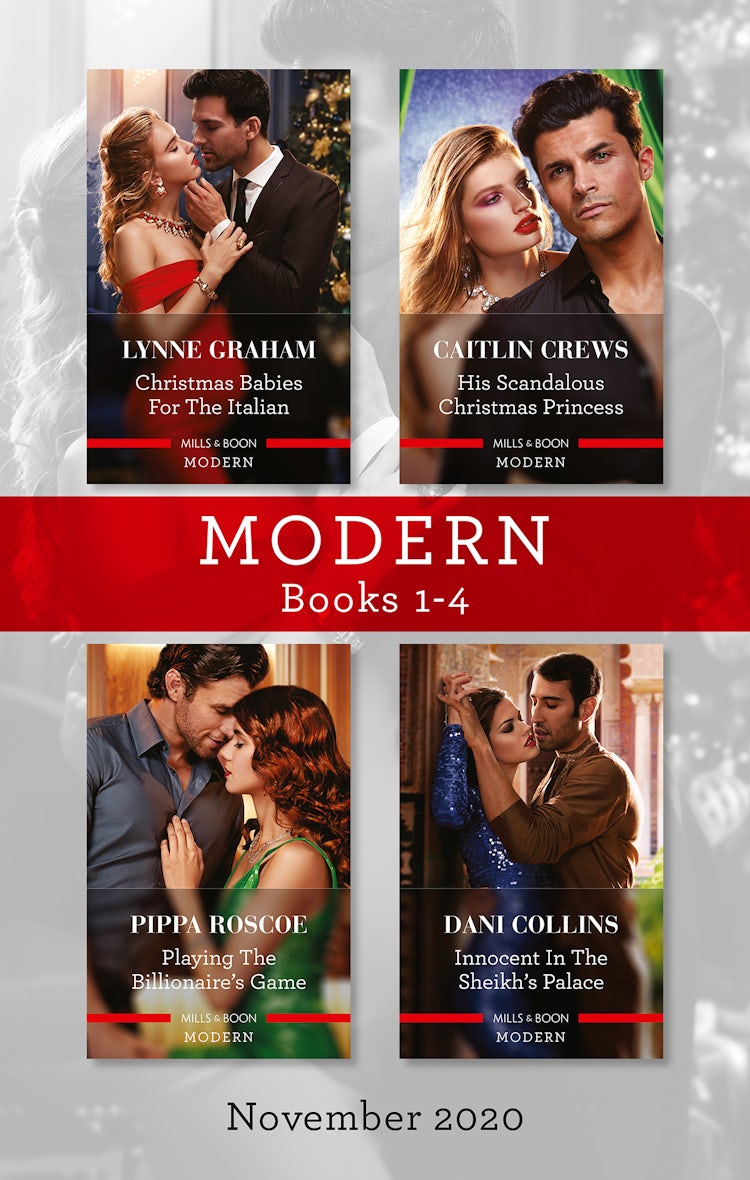 Cover image for Modern Box Set 1-4 Nov 2020/Christmas Babies for the Italian/His Scandalous Christmas Princess/Playing the Billionaire's Game/Innocent in, isbn: 9781867219040