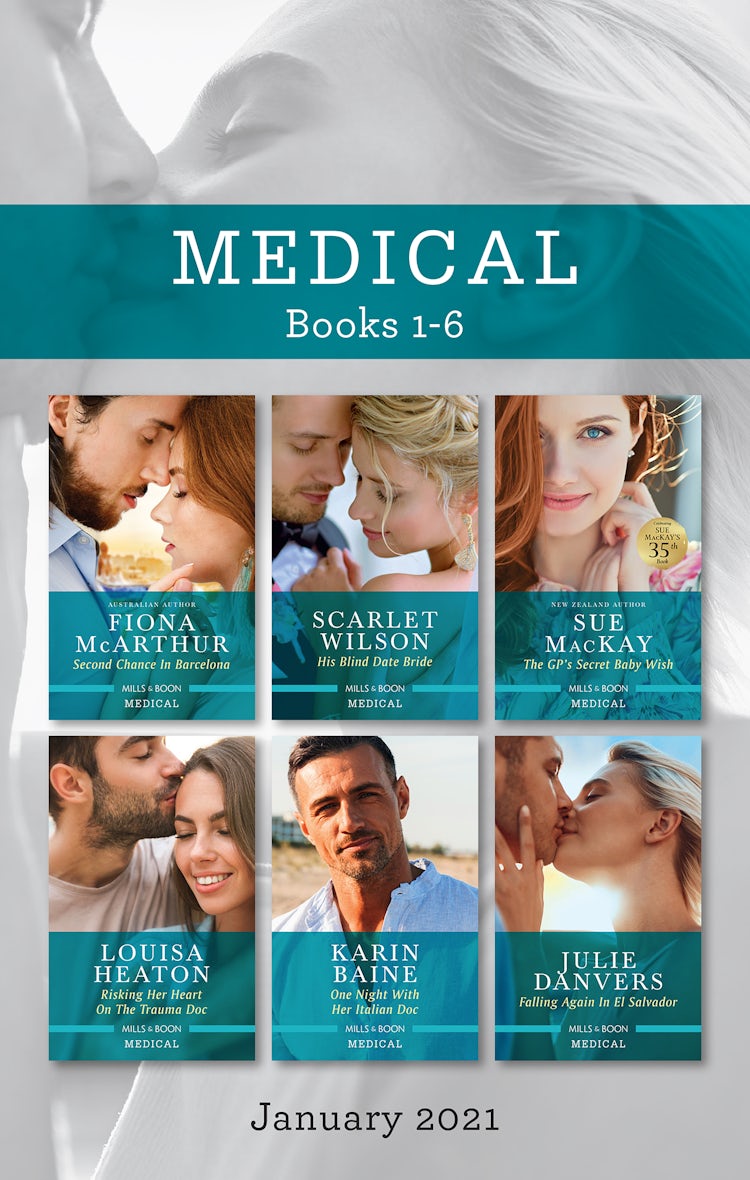 Cover image for Medical Box Set Jan 2021/Second Chance in Barcelona/His Blind Date Bride/The GP's Secret Baby Wish/Risking Her Heart on the Trauma Doc/One, isbn: 9781867224167