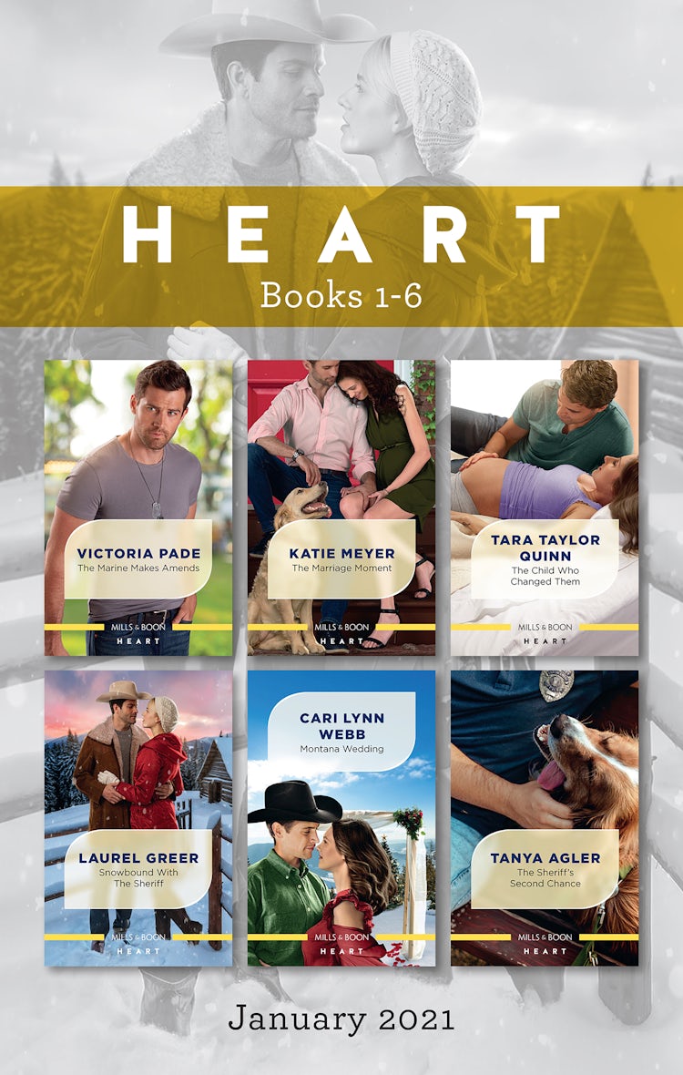 Cover image for Heart Box Set Jan 2021/The Marine Makes Amends/The Marriage Moment/The Child Who Changed Them/Snowbound with the Sheriff/Montana Wedding/The Sh, isbn: 9781867224365