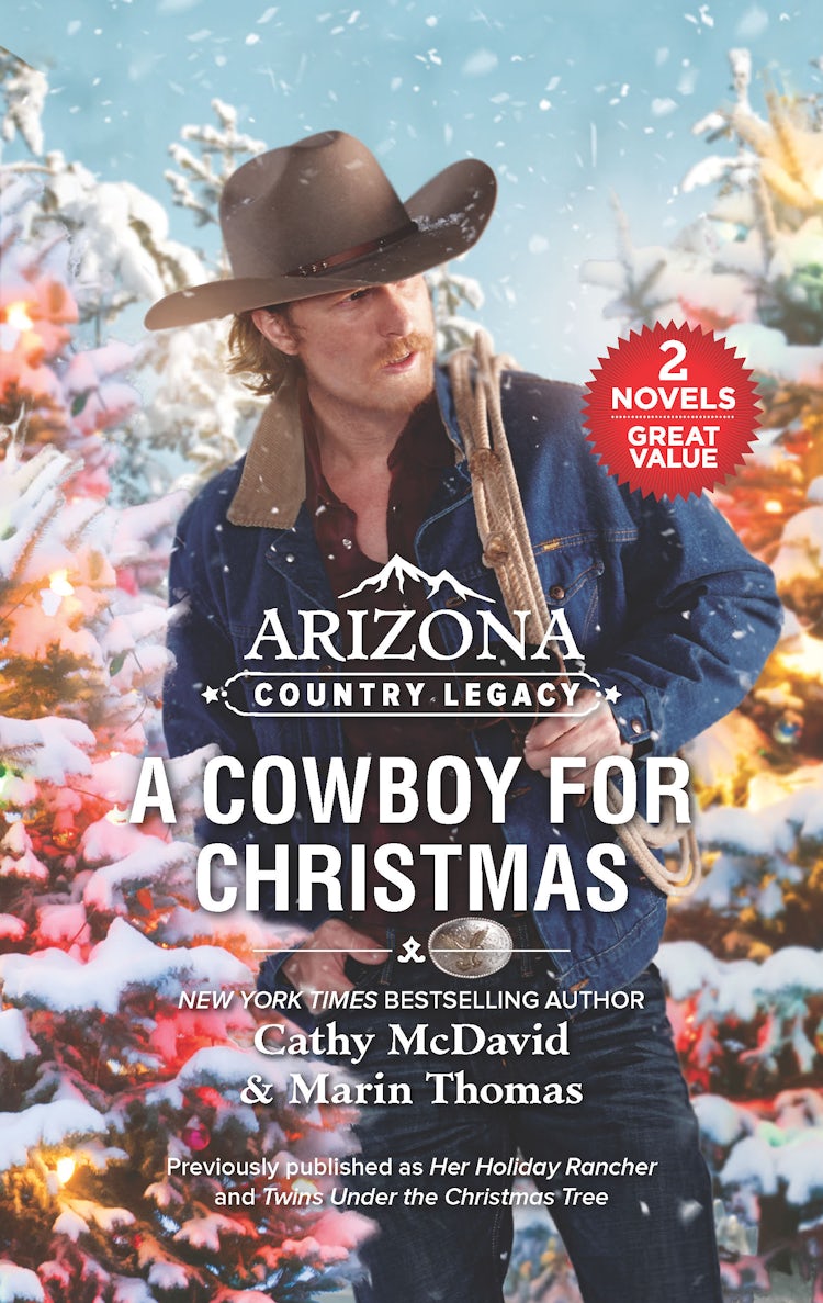 Cover image for Arizona Country Legacy: A Cowboy for Christmas/Her Holiday Rancher/Twins Under the Christmas Tree, isbn: 9781867226246