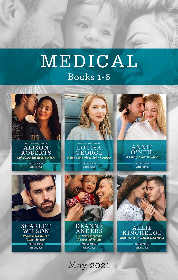 Cover image for Medical Box Set May 2021/Unlocking the Rebel's Heart/Nurse's One-Night Baby Surprise/A Family Made in Rome/Reawakened by the Italian Surgeon/Th, isbn: 9781867227953