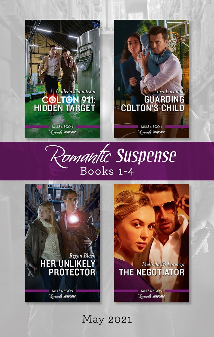 Cover image for Suspense Box Set May 2021/Colton 911 - Hidden Target/Guarding Colton's Child/Her Unlikely Protector/The Negotiator, isbn: 9781867228752