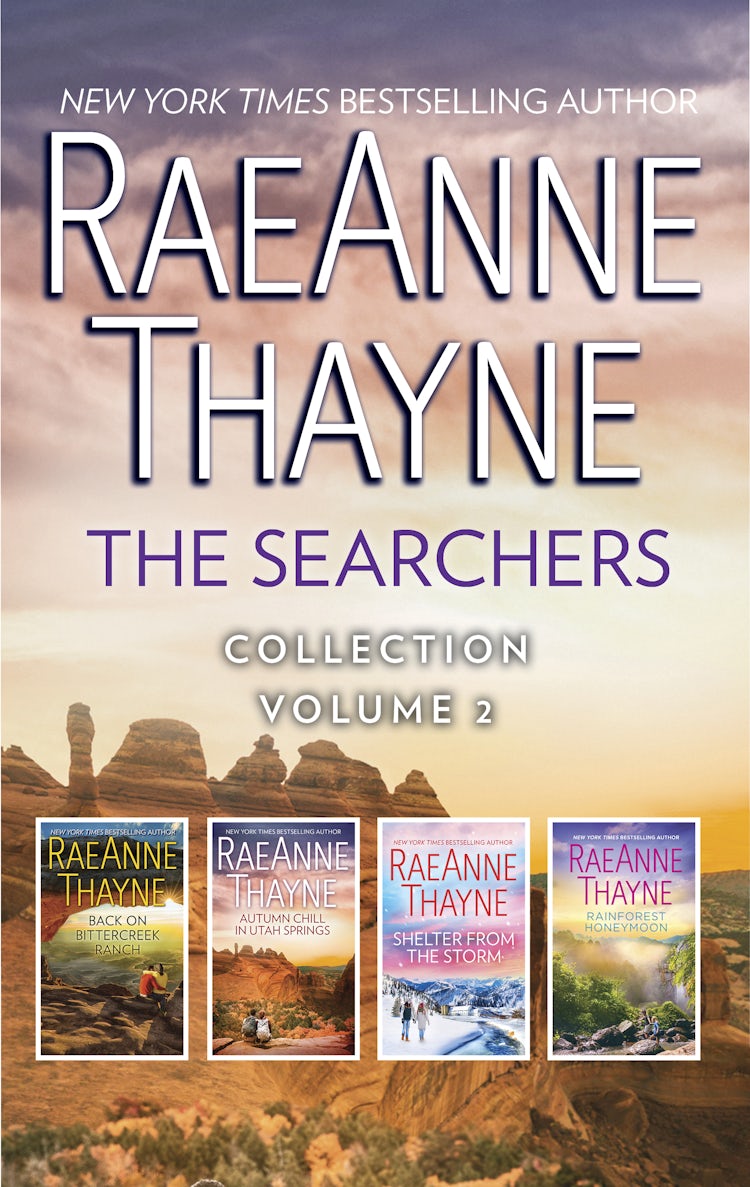 Cover image for The Searchers Collection Volume 2/Back on Bittercreek Ranch/Autumn Chill in Utah Springs/Shelter from the Storm/Rainforest Honeymoon, isbn: 9781867230779