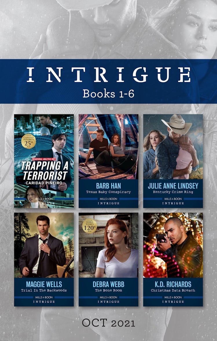 Cover image for Intrigue Box Set Oct 2021/Trapping a Terrorist/Texas Baby Conspiracy/Kentucky Crime Ring/Trial in the Backwoods/The Bone Room/Chri, isbn: 9781867240815