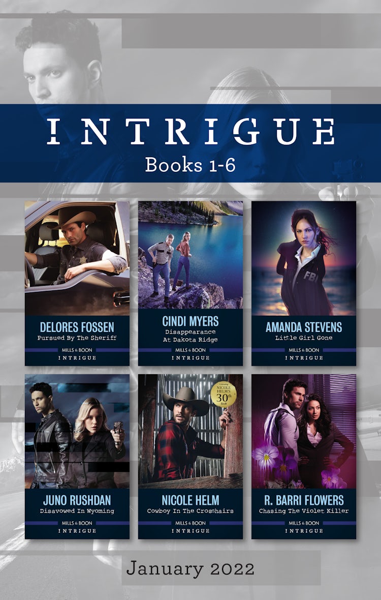 Cover image for Intrigue Box Set Jan 2022/Pursued by the Sheriff/Disappearance at Dakota Ridge/Little Girl Gone/Disavowed in Wyoming/Cowboy in the Crosshairs/Cha, isbn: 9781867246022