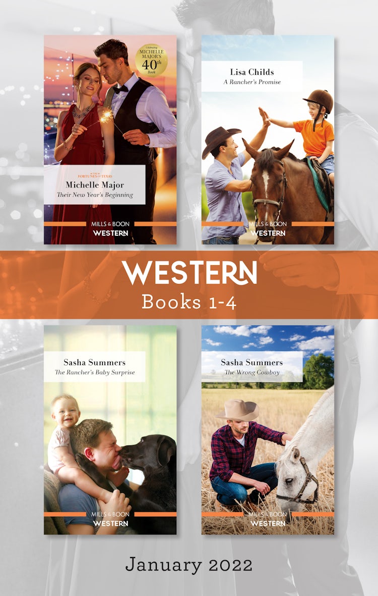 Cover image for Western Box Set Jan 2022/Their New Year's Beginning/A Rancher's Promise/The Rancher's Baby Surprise/The Wrong Cowboy, isbn: 9781867246237