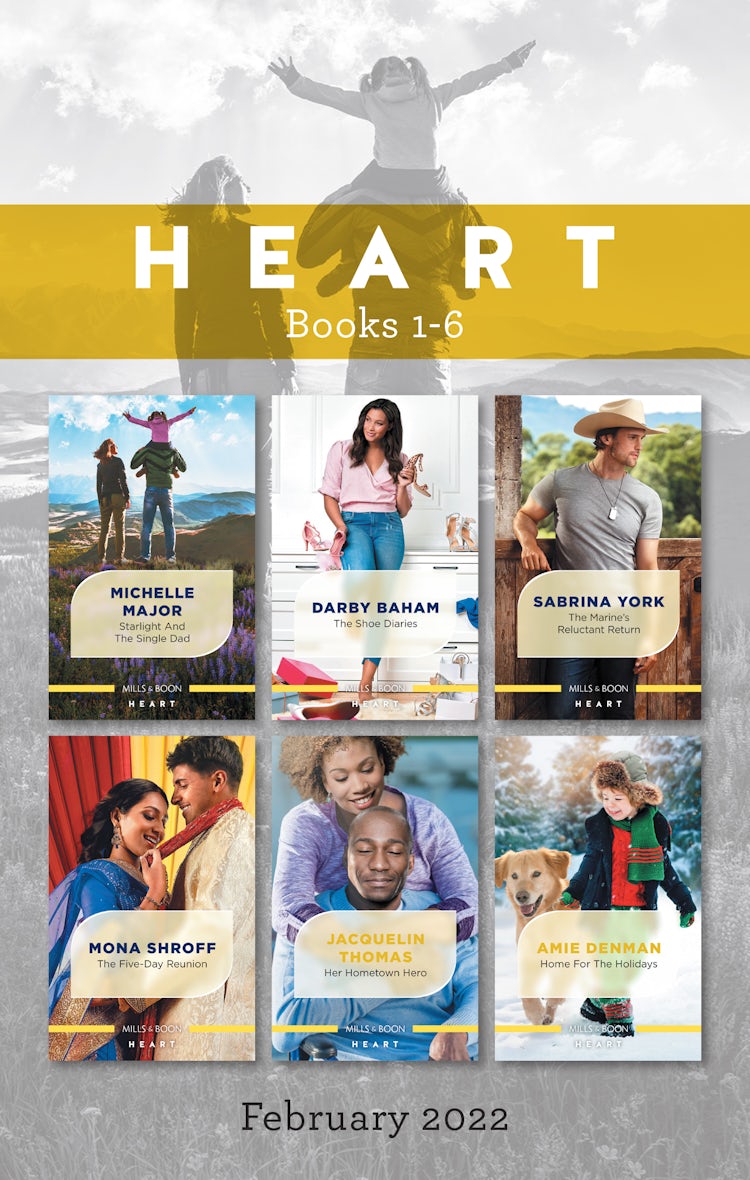 Cover image for Heart Box Set Feb 2022/Starlight and the Single Dad/The Shoe Diaries/The Marine's Reluctant Return/The Five-Day Reunion/Her Hometown Hero/Home fo, isbn: 9781867249658