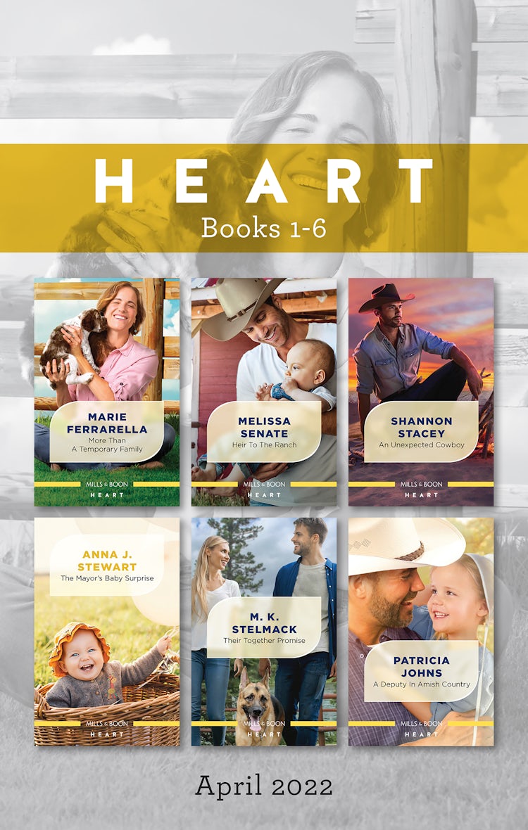 Cover image for Heart Box Set April 2022/More Than a Temporary Family/Heir to the Ranch/An Unexpected Cowboy/The Mayor's Baby Surprise/Their Together Prom, isbn: 9781867253419
