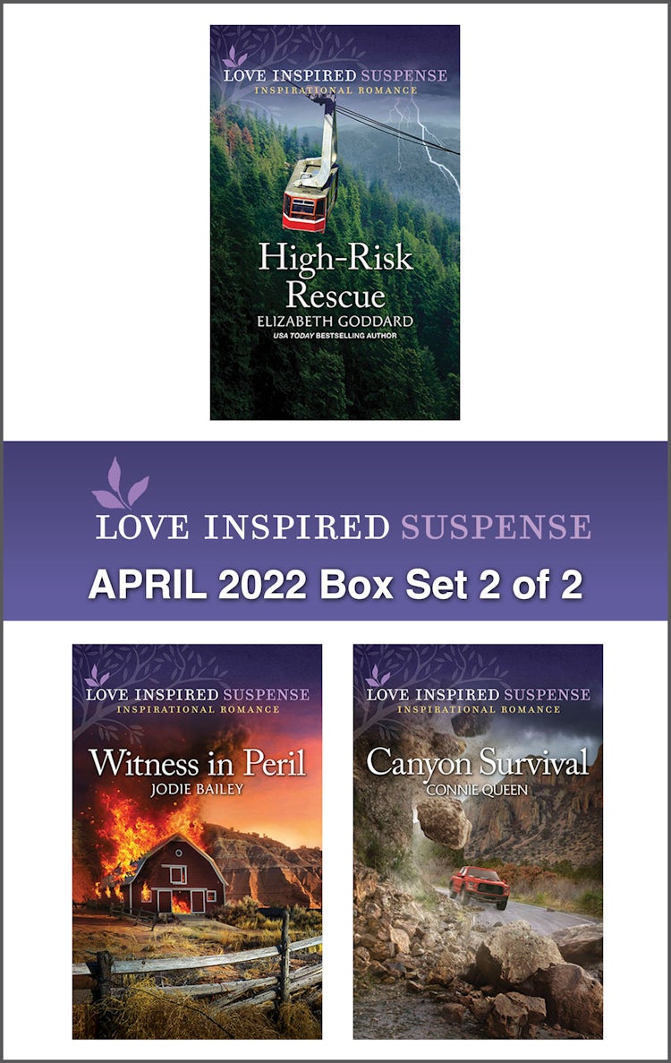 Cover image for Love Inspired Suspense April 2022 - Box Set 2 of 2/High-Risk Rescue/Witness in Peril/Canyon Survival, isbn: 9781867254713