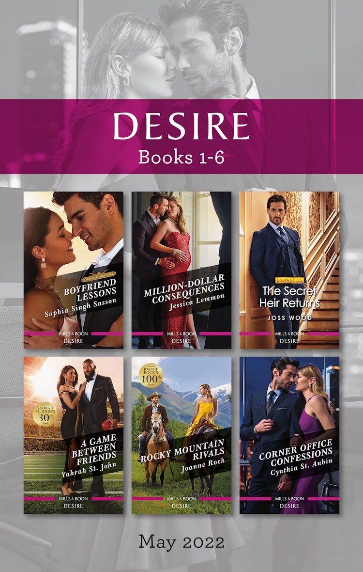 Cover image for Desire Box Set May 2022/Boyfriend Lessons/Million-Dollar Consequences/The Secret Heir Returns/A Game Between Friends/Rocky Mounta, isbn: 9781867256533