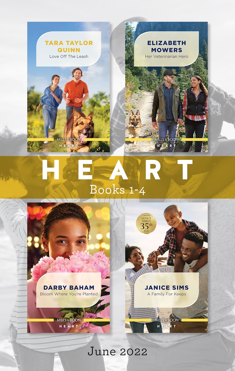 Cover image for Heart Box Set June 2022/Love off the Leash/Her Veterinarian Hero/Bloom Where You're Planted/A Family for Keeps, isbn: 9781867257721