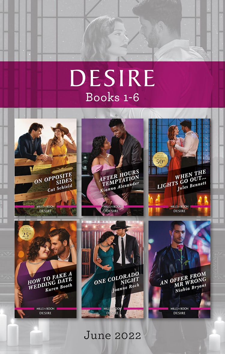 Cover image for Desire Box Set June 2022/On Opposite Sides/After Hours Temptation/When the Lights Go Out.../How to Fake a Wedding Date/One Colorado Night/An Of, isbn: 9781867257950