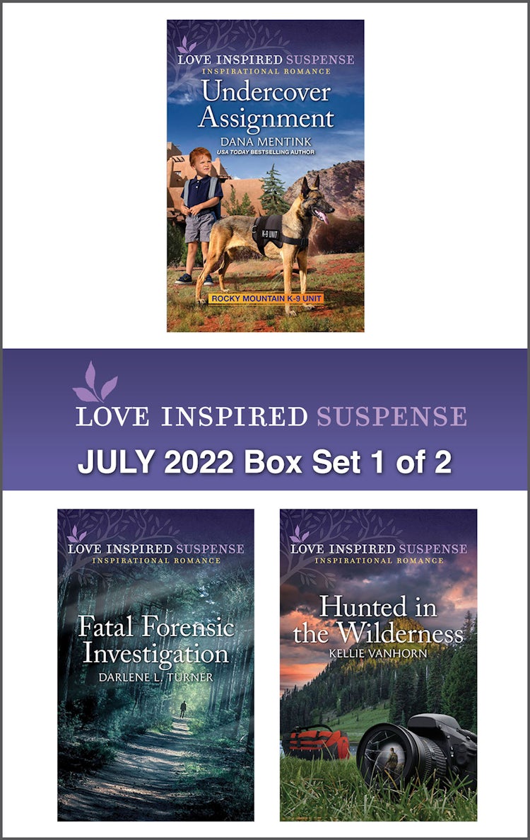 Cover image for Love Inspired Suspense July 2022 - Box Set 1 of 2/Undercover Assignment/Fatal Forensic Investigation/Hunted in the Wilderness, isbn: 9781867260523