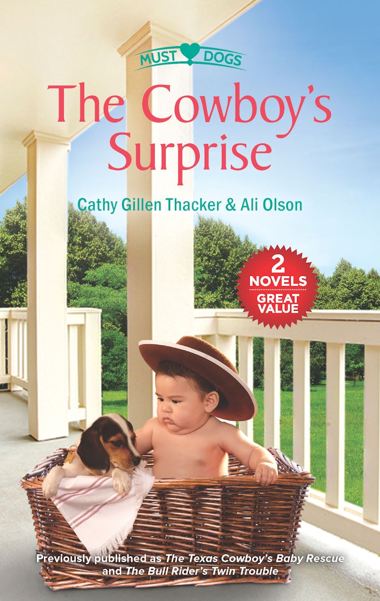 Cover image for The Cowboy's Surprise/The Texas Cowboy's Baby Rescue/The Bull Rider's Twin Trouble, isbn: 9781867261698