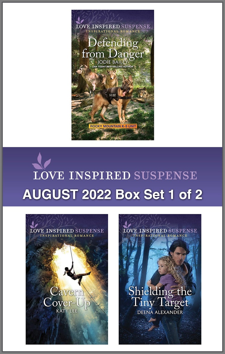 Cover image for Love Inspired Suspense August 2022 - Box Set 1 of 2/Defending from Danger/Cavern Cover-Up/Shielding the Tiny Target, isbn: 9781867261995