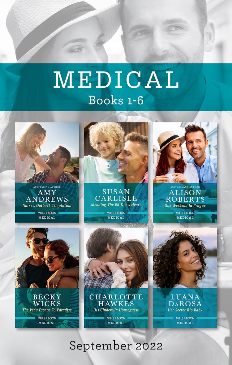 Cover image for Medical Box Set Sept 2022/Nurse's Outback Temptation/Mending the ER Doc's Heart/One Weekend in Prague/The Vet's Escape to Paradise/His Cinderella Houseguest/Her Secret Rio Baby, isbn: 9781867264149