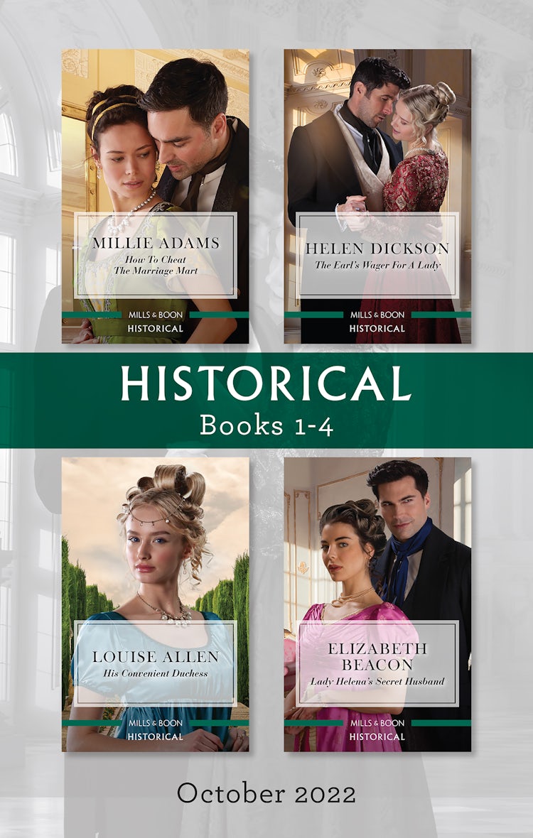 Cover image for Historical Box Set Oct 2022/How to Cheat the Marriage Mart/The Earl's Wager for a Lady/His Convenient Duchess/Lady Helena's Secret Husband, isbn: 9781867268055