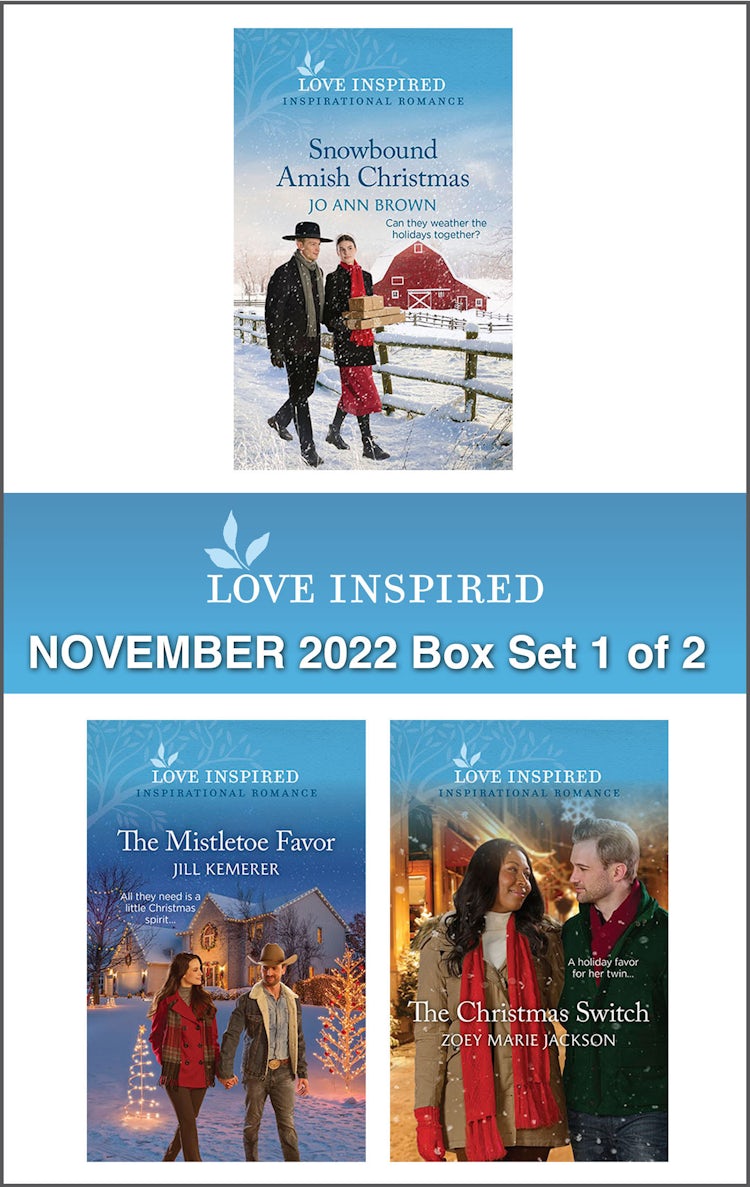 Cover image for Love Inspired November 2022 Box Set - 1 of 2/Snowbound Amish Christmas/The Mistletoe Favor/The Christmas Switch, isbn: 9781867269328