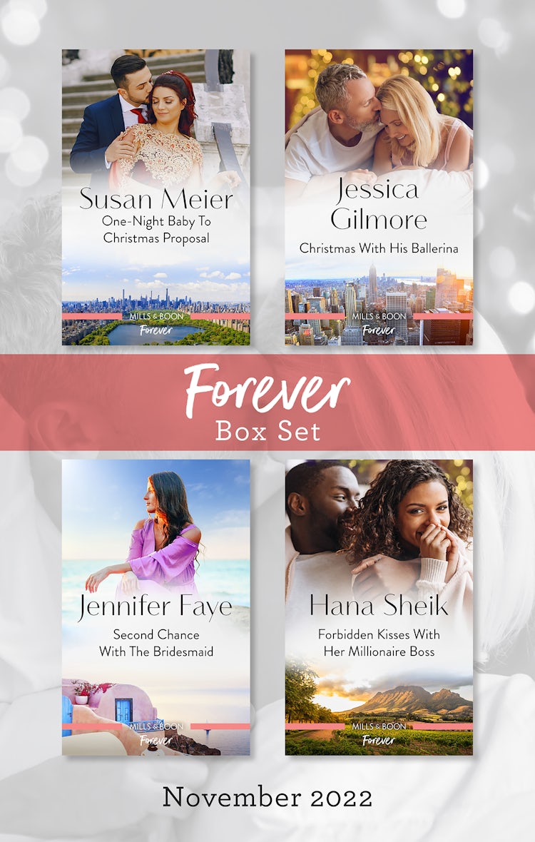 Cover image for Forever Box Set Nov 2022/One-Night Baby to Christmas Proposal/Christmas with His Ballerina/Second Chance with the Bridesmaid/Forbidden Kisses with Her Millionaire Boss, isbn: 9781867269762