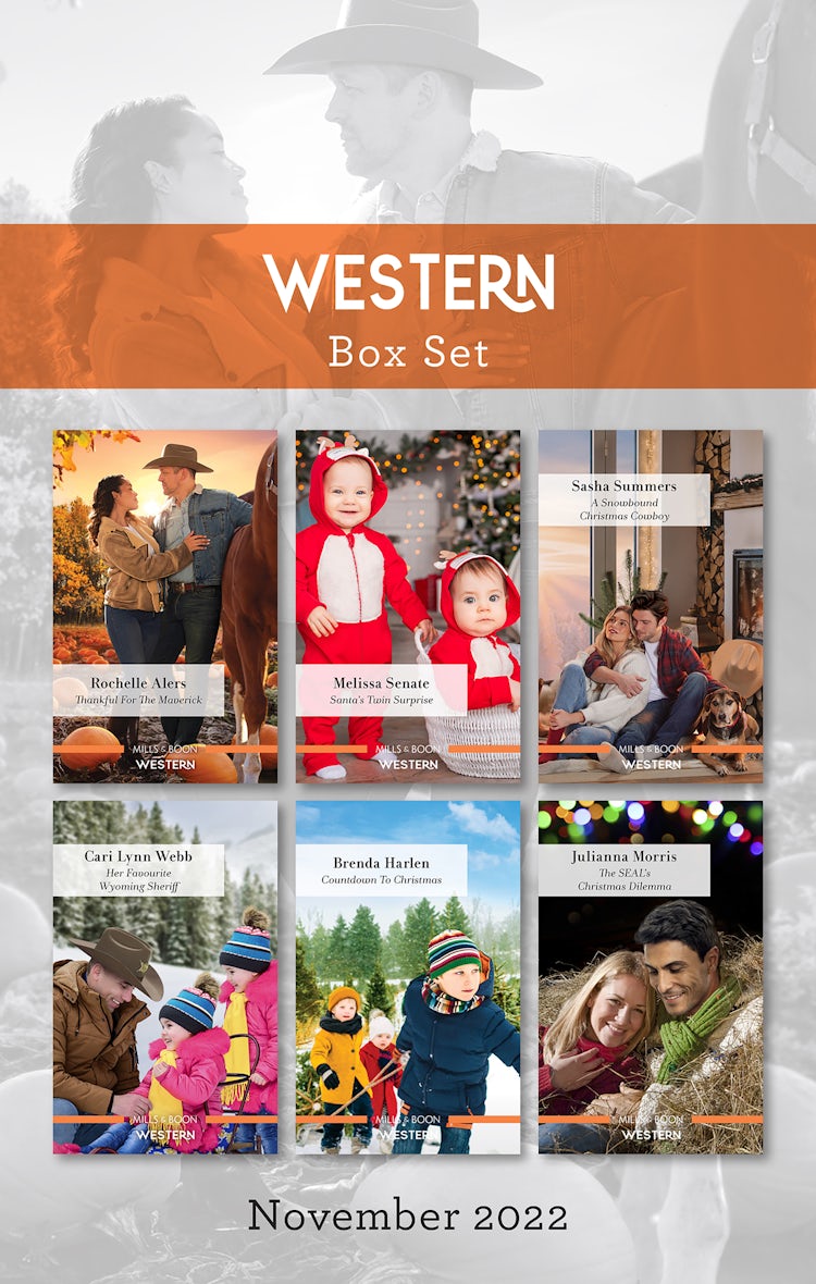 Cover image for Western Box Set Nov 2022/Thankful for the Maverick/Santa's Twin Surprise/A Snowbound Christmas Cowboy/Her Favourite Wyoming Sheriff/Countdown to Christmas/The SEAL's Christmas Dilemma, isbn: 9781867270102