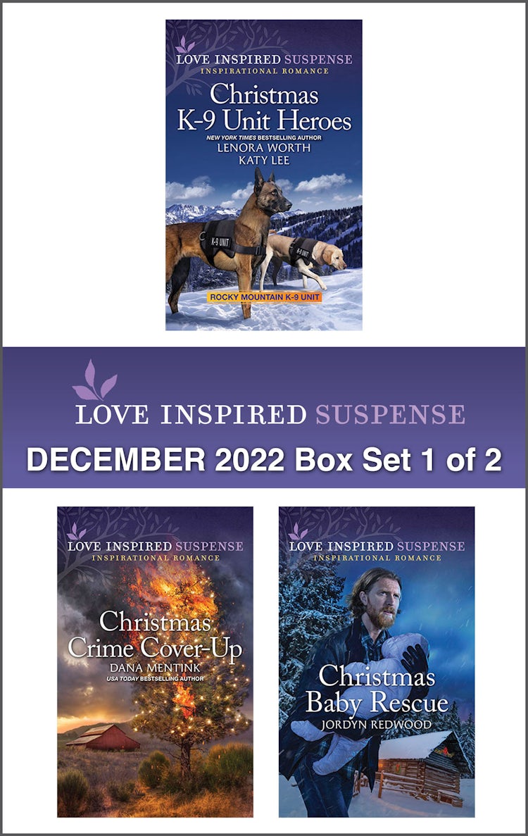 Cover image for Love Inspired Suspense December 2022 - Box Set 1 of 2/Christmas K-9 Unit Heroes/Christmas Crime Cover-Up/Christmas Baby Rescue, isbn: 9781867270614