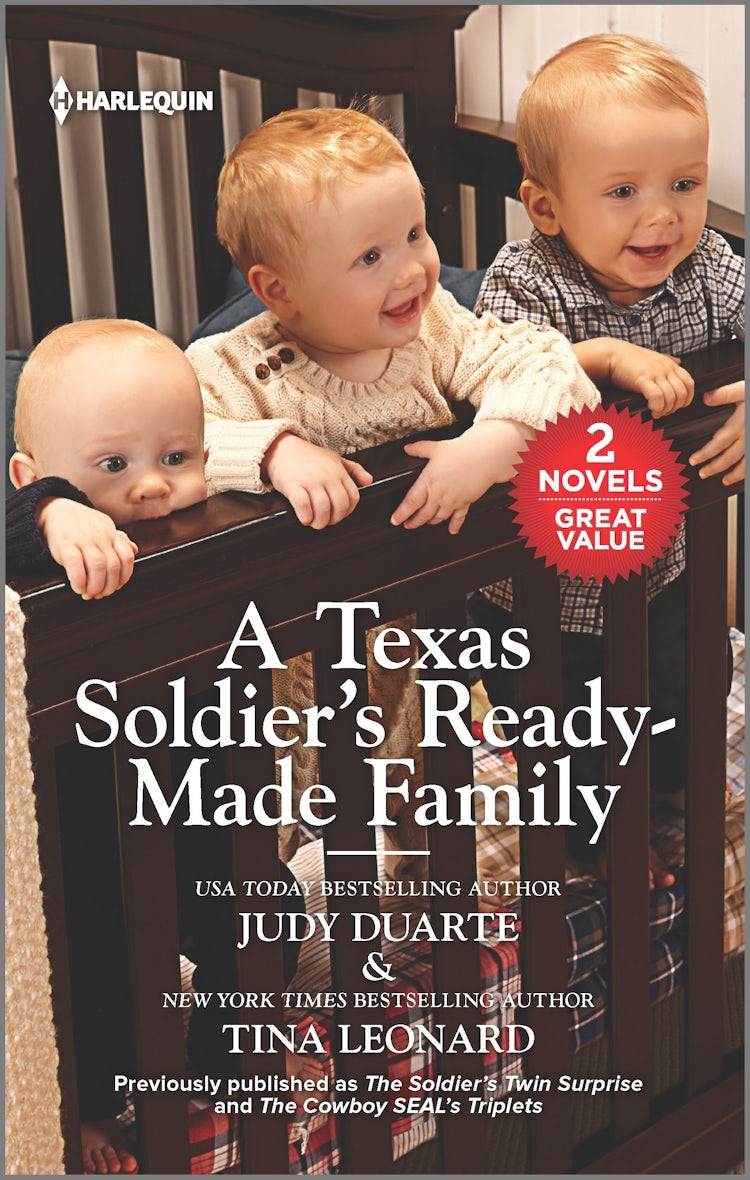Cover image for A Texas Soldier's Ready-Made Family/The Soldier's Twin Surprise/The Cowboy SEAL's Triplets, isbn: 9781867271369